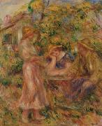 Three Figures in Landscape Pierre-Auguste Renoir